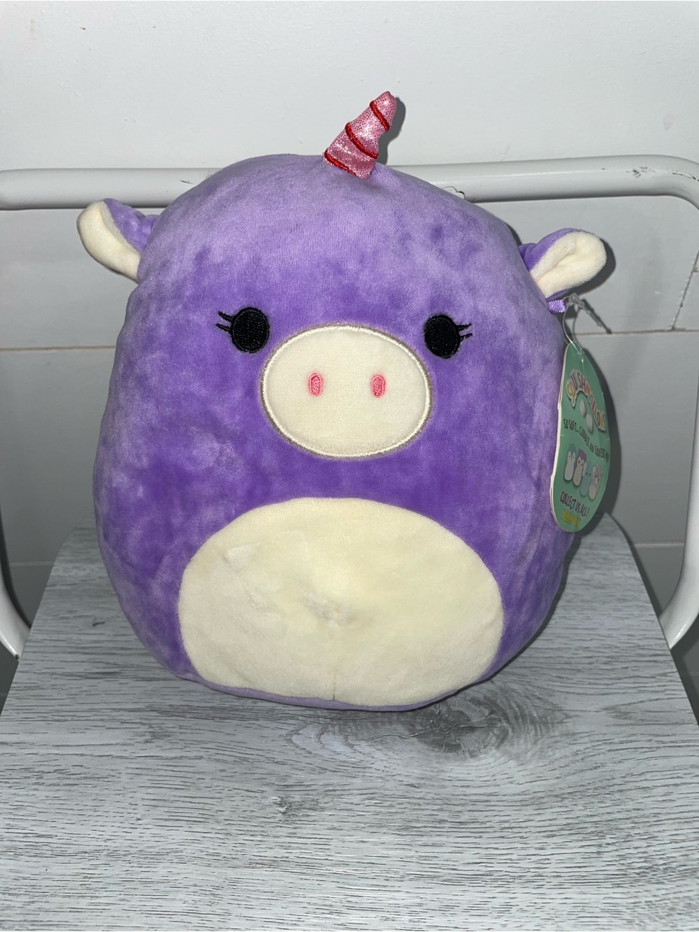 Squishmallows Astrid the Purple Unicorn Plush 8” Stuffed Animal Kellytoy